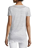 Linen Double-Layer Short-Sleeve Tee