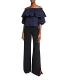 Barbie Off-the-Shoulder Ruffle Top