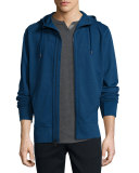 French Terry Front-Zip Hoodie