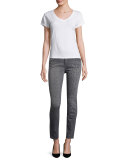The Stiletto Gray Leopard Jeans