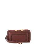 Marcie Leather Phone Wristlet, Dark Velvet