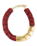 Acrylic Mixed-Link Necklace