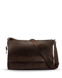 East/West Leather Messenger Bag
