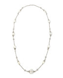 Simulated-Pearl Single-Strand Necklace