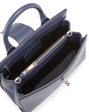 West End Small Top-Handle Satchel Bag, Midnight Blue