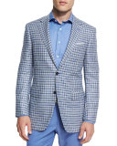 Sienna Contemporary-Fit Check Sport Coat, Light Blue