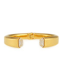 Obsedia Crystal Bracelet, Gold Plate