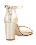 Nearlynude Metallic 55mm Sandal, Cava