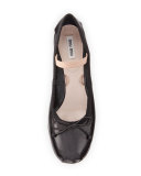 Leather Ankle-Wrap Mary Jane 45mm Pump