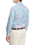 Shoreline Plaid Sport Shirt, Pink