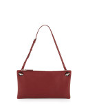 Happy Hour 10 Leather Pouch Shoulder Bag, Brick Red
