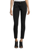 Sally Skinny Ankle Jeans, Black