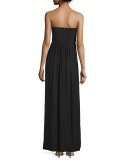Bayou Strapless Sweetheart-Neck Gown