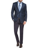 Trofeo Check Two-Button Sport Jacket, Teal