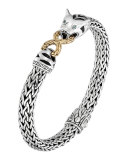Classic Chain Silver & 18k Medium Macan Bracelet
