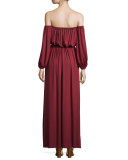 India Off-the-Shoulder Maxi Dress 