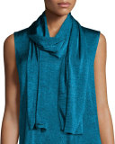 Marled Jersey Scarf, Blue