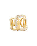 Piece 18k Gold Diamond Station Ring