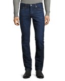 Slim-Fit Denim Jeans, Worn Blue
