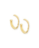 Marrakech 18k Two-Strand Hoop Earrings