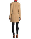 Max Long-Sleeve Silk Blouse, Blanc