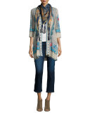 Tansy Duster Embroidered Cardigan 
