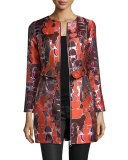 Topiary Jacquard Zip-Front Jacket