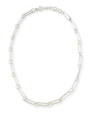 Courtly Chain Link Necklace, Silver, 36"