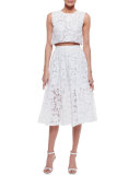 Sleeveless Lace Crop Top