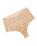 Double Take High-Rise Thong, Ivory