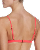 Italian Capri Solid Triangle Bikini Top