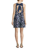 spinner bow-back beach dress, multi