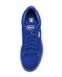 Men's Suede Classic Mono Reptile Sneakers, Royal Blue
