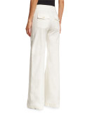Wanderlust Wide-Leg Stretch Pants, White