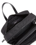 Multi-Zip Nylon Computer Case, Black (Nero)