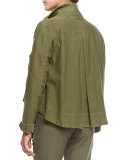 The Swingy Army Jacket, Hunter Green
