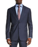 G-Line Melange Two-Piece Wool Suit, High Blue