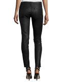 Emma Coated Power Legging Jeans, Char