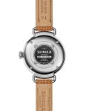 The Canfield 38mm Alligator Strap Watch, Dark Camel