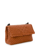 Olimpia Small Intrecciato Shoulder Bag, Camel