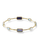 18K Rock Candy 8-Stone Bangle in Waterfall