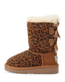 Toddler Bailey Leopard-Print Boot, Chestnut