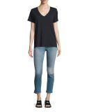 Tomboy Slim-Leg Cropped Jeans, Ludlow