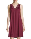 Moments Tank Nightgown, Red Plum