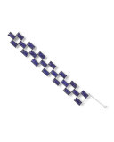 925 Rock Candy Lapis Doublet Mosaic Bracelet