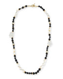 Long Black Single Strand Neclace