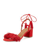 Wild Thing Fringe City Sandal, Lipstick