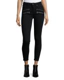 Edgemont Ultra-Skinny High-Rise Ankle Jeans, Black Shadow