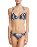 Breton-Striped Underwire Swim Top, Available in DD Cup