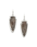 Katelyn Arrowhead Drop Earrings, Gray